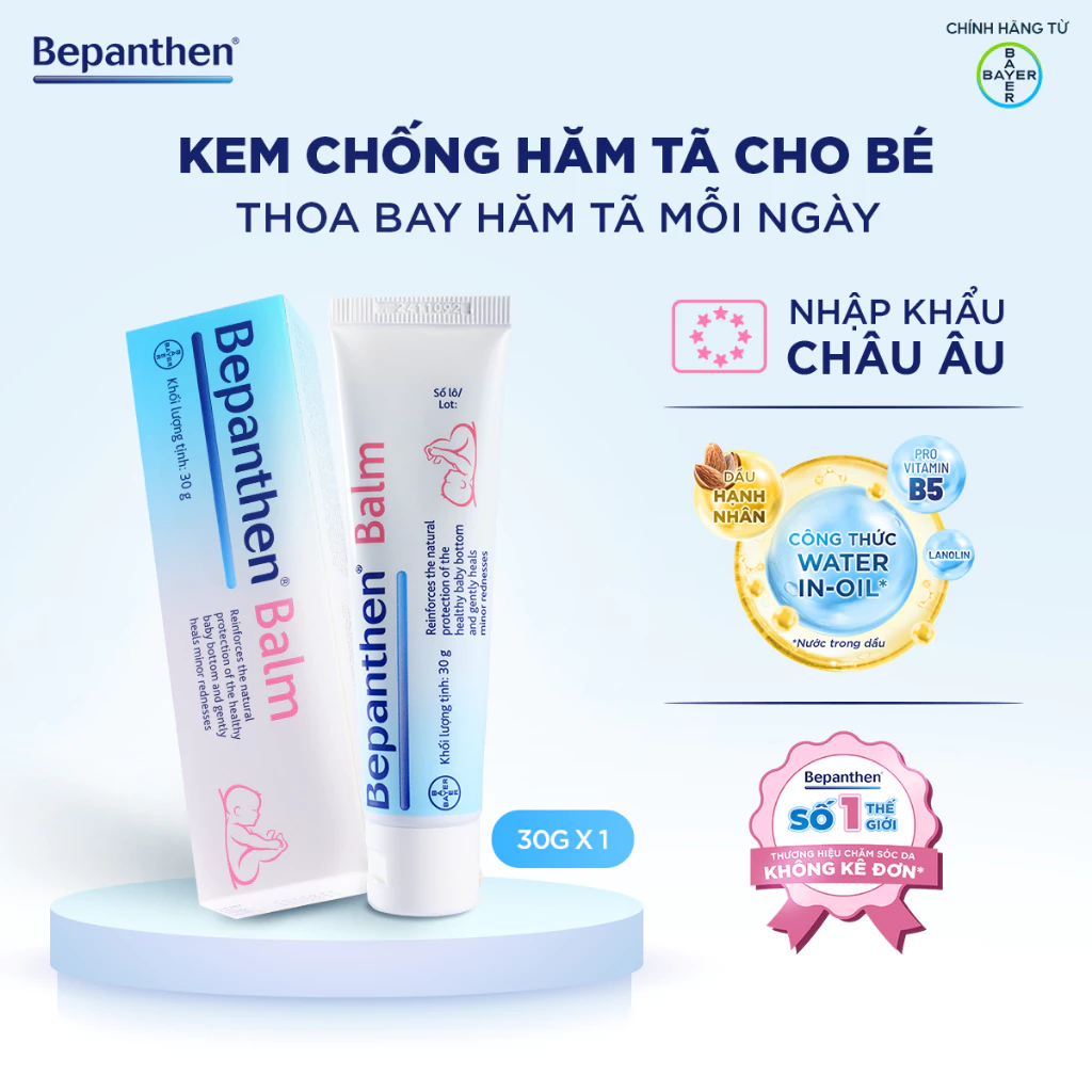 Kem Chống Hăm BEPANTHEN Balm Dạng Kem Mỡ (30G/tuýp)