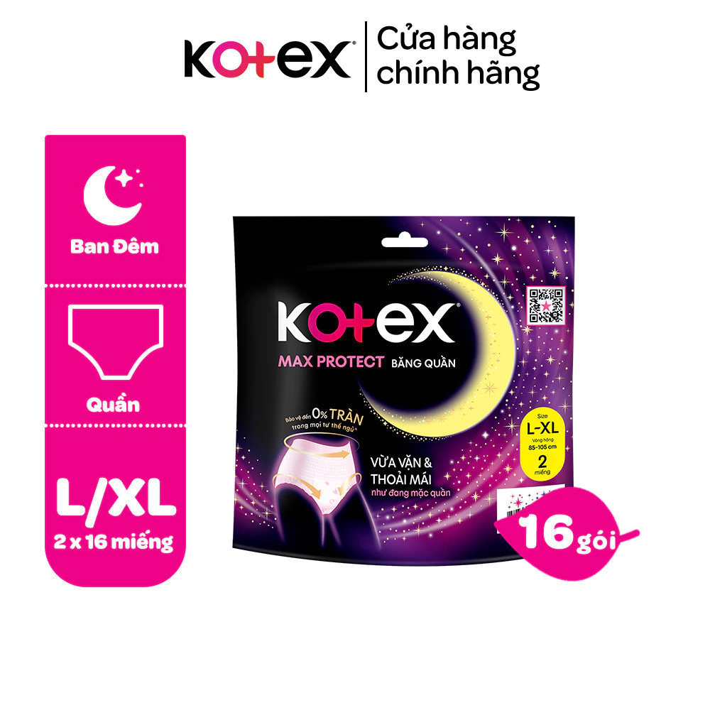 Băng Vệ Sinh Kotex Ban Đêm Dạng Quần