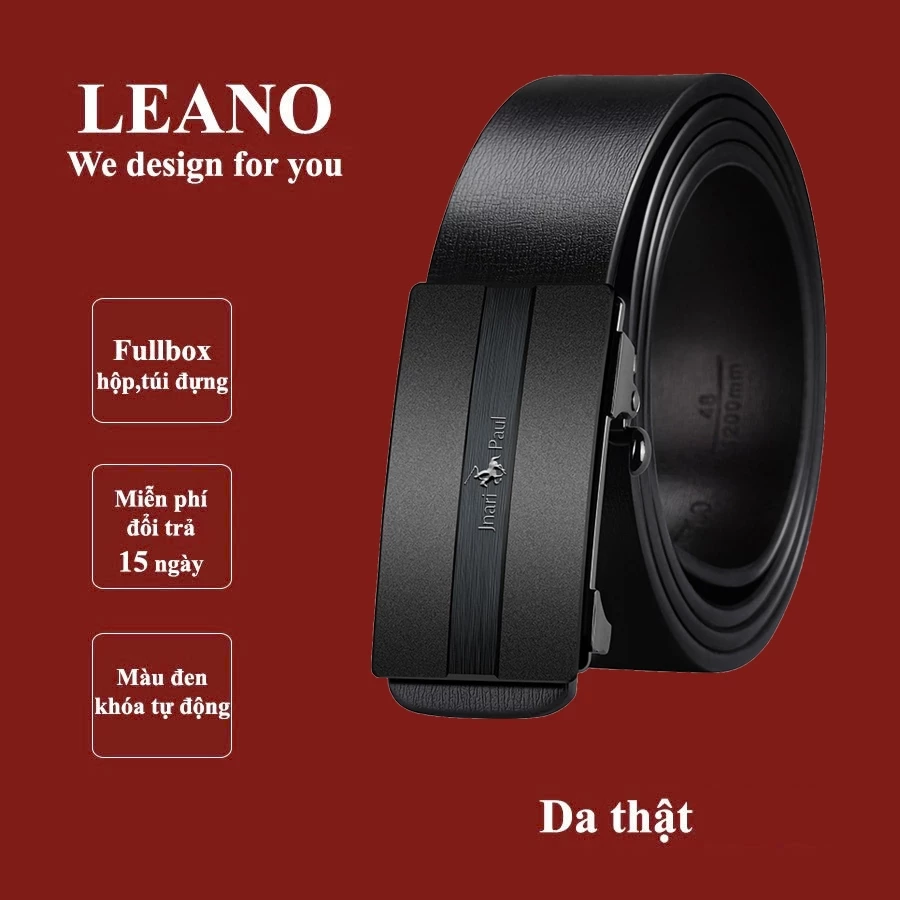 Thắt lưng nam cao cấp, sang trọg lịch sự LEANO fullbox 579